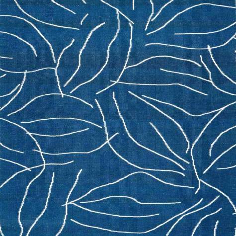 Abstract Leaf Design Cotton Rug Blue and White Rectangular Floor Rug Manufacturers, Suppliers, Exporters in Singapore