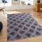 Designer Grey and White Abstract Swirl Carpet with Textured Rings Manufacturers, Suppliers, Exporters in Singapore