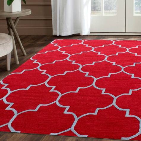 Durable Hand Tufted Moroccan Trellis Carpet Contemporary Look Manufacturers, Suppliers, Exporters in Singapore
