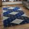 Elegant Multi Tone Blue Grey Carpet Modern Geometric Design Manufacturers, Suppliers, Exporters in Singapore
