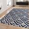 Handcrafted Black and White Carpet with Gold Geometric Design Manufacturers, Suppliers, Exporters in Singapore