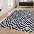 Handcrafted Black and White Carpet with Gold Geometric Design Manufacturers, Suppliers, Exporters in Panipat