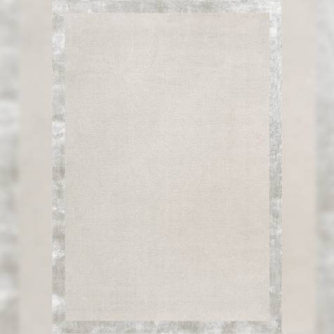 Modern Beige Rug with Shiny Silver Border Hand Tufted Manufacturers, Suppliers, Exporters in Singapore