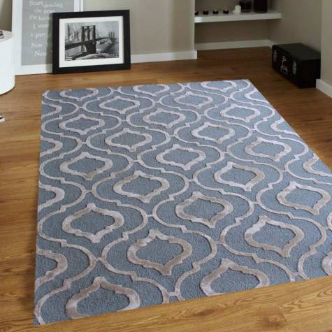 Modern Grey Beige Quatrefoil Area Carpet for Living Room Manufacturers, Suppliers, Exporters in Singapore