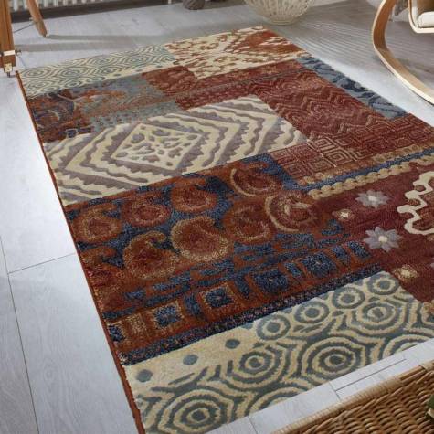 Modern Multi Color Patchwork Area Carpet with Geometric Design Manufacturers, Suppliers, Exporters in Singapore