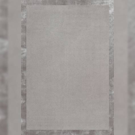 Soft Wool Viscose Blend Rug Grey Base Silver Border Hand Tufted Manufacturers, Suppliers, Exporters in Singapore