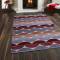 Trendy Wavy Line Carpet in Red Grey and Brown Shades Manufacturers, Suppliers, Exporters in Singapore