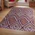 White and Rust Handmade Wool Carpet New Zealand Wool Manufacturers, Suppliers, Exporters in Panipat